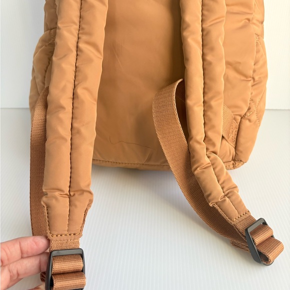 Marc Jacobs Small Quilted Nylon Backpack Book Bag Amber Brown EUC - Picture 12 of 17